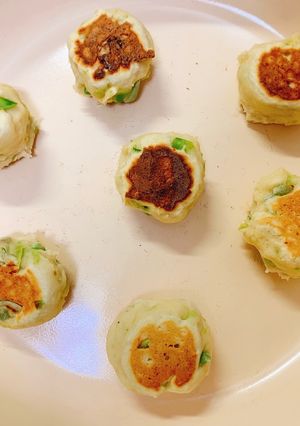フライパンパン☆薄力粉で！そら豆パン-レシピのメイン写真