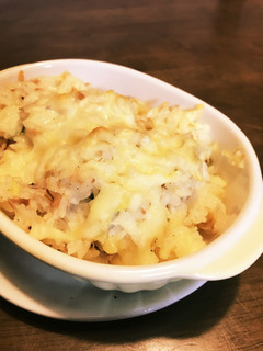 ツナ缶とネギのごはんグラタン-レシピのメイン写真
