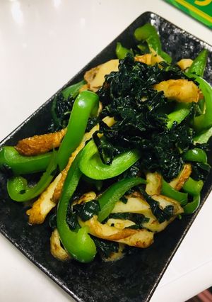 ピーマンは葉っぱも美味しく頂きましょ-レシピのメイン写真