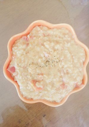 残ったトマトスープでトマトチーズリゾット-レシピのメイン写真
