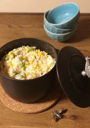 コーンと枝豆の☆バター醤油炊き込みご飯-レシピのメイン写真