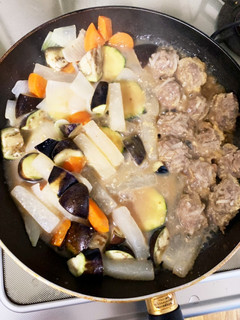 もやしつくね野菜たっぷり煮崩れない味噌煮-レシピのメイン写真