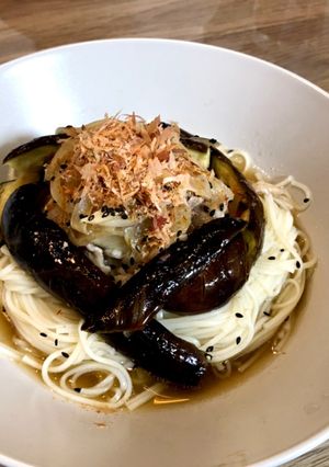 豚肉とナスのさっぱり冷うどん-レシピのメイン写真
