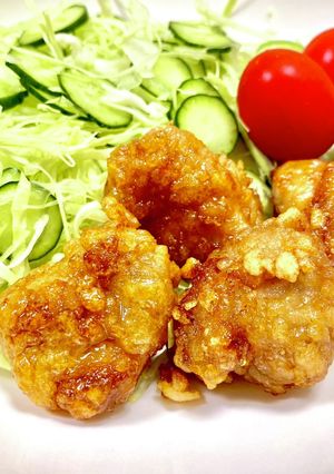カリジュワ☆鶏もも竜田の甘辛酢がけ-レシピのメイン写真