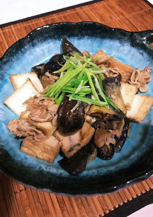 なすと厚揚げと豚肉のうま煮-レシピのメイン写真
