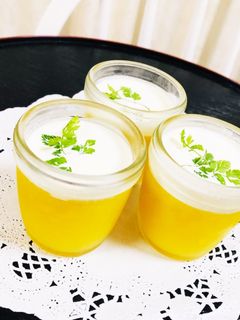 涼やか美味 ☆ オレンジクリームゼリー-レシピのメイン写真