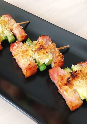 アスパラベーコンチーズの串揚げ風-レシピのメイン写真