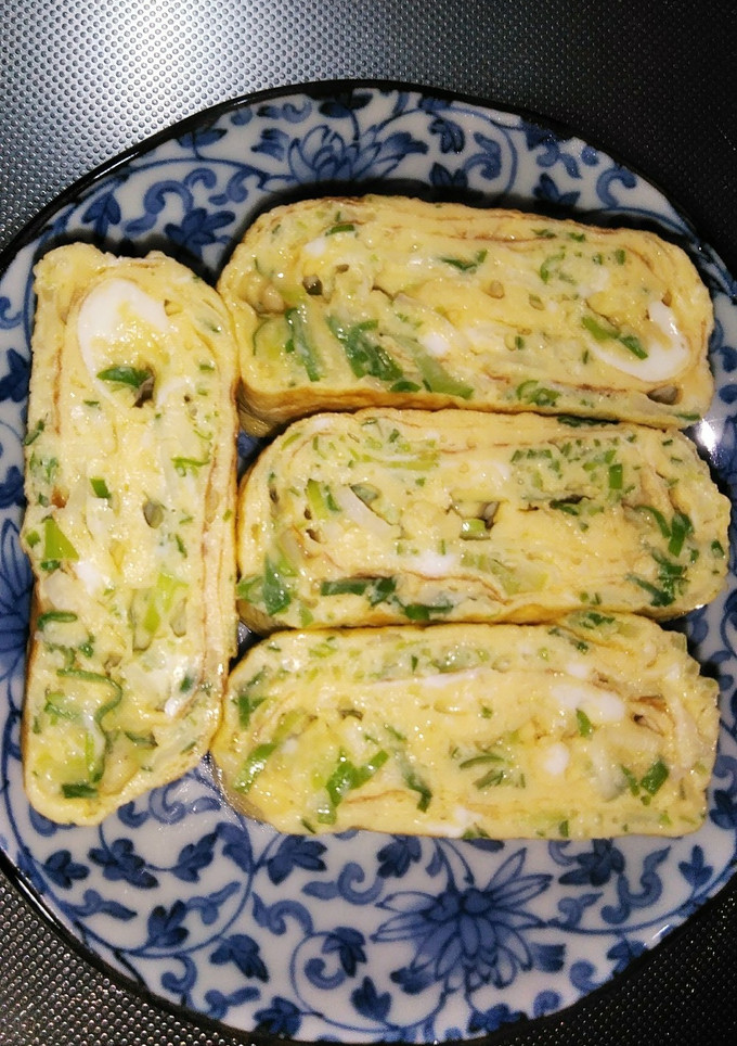 ネギたっぷり！卵焼き-レシピのメイン写真