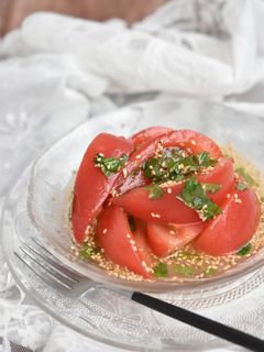 トマトと大葉のさっぱりサラダ【作り置き】-レシピのメイン写真