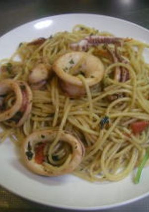 イカとトマトのパスタ-レシピのメイン写真