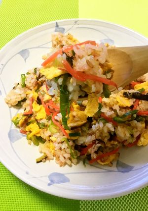 誰でもパラッと出来る紅生姜とおかかの炒飯-レシピのメイン写真