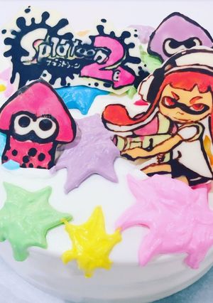 キャラケーキ☆スプラトゥーン★-レシピのメイン写真
