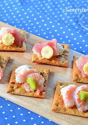 なめらかなクリームチーズでカナッペ♪-レシピのメイン写真