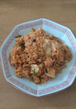 焦がし油香る！裏技キムチ炒飯♪-レシピのメイン写真