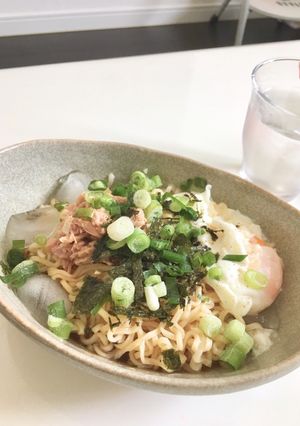 ツナと半熟卵の冷製ラーメン-レシピのメイン写真