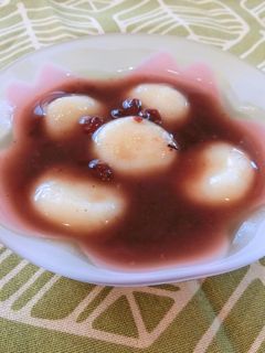 アスリート食じゃがいも白玉冷やしぜんざい-レシピのメイン写真