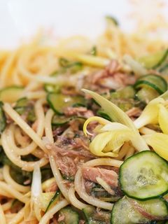 きゅうりとみょうが、ツナの冷製パスタ-レシピのメイン写真