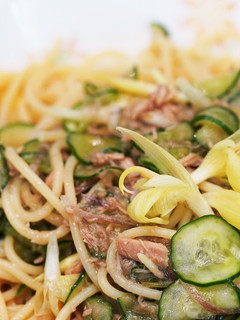 きゅうりとみょうが、ツナの冷製パスタ-レシピのメイン写真