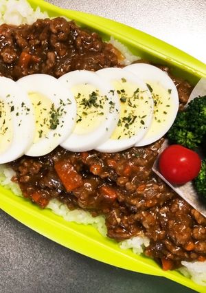 旦那弁当316♥ドライカレー弁当！-レシピのメイン写真