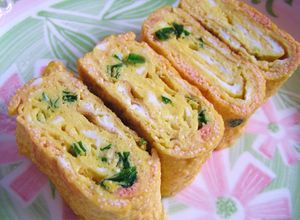 お弁当に♪たらこと青ねぎの卵焼き-レシピのメイン写真