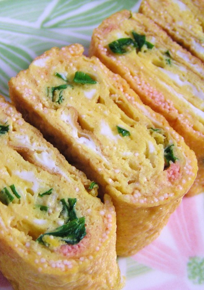 お弁当に♪たらこと青ねぎの卵焼き-レシピのメイン写真