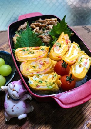 カニカマ卵焼き弁当-レシピのメイン写真