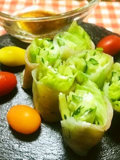 生ハムとクリームチーズの生春巻き-レシピのメイン写真