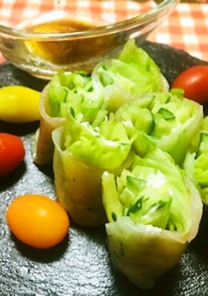生ハムとクリームチーズの生春巻き-レシピのメイン写真