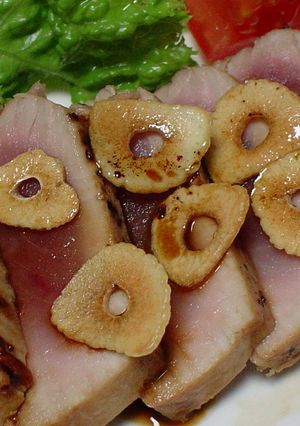 まぐろのガーリックステーキ☆バター醤油-レシピのメイン写真