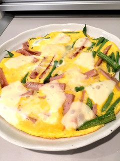 いんげんと魚肉ソーセージの簡単オムレツ-レシピのメイン写真