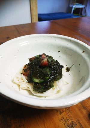 あかもくそうめん-レシピのメイン写真