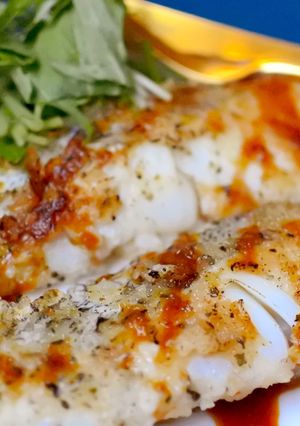 魚の香草パン粉焼〜煮詰めぽん酢ソース〜-レシピのメイン写真