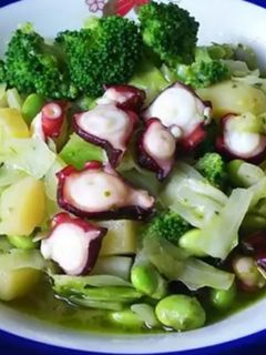 タコと野菜のバジルソース-レシピのメイン写真