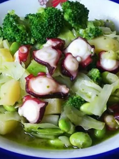 タコと野菜のバジルソース-レシピのメイン写真