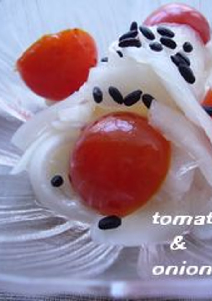 トマトと新玉の酢の物-レシピのメイン写真