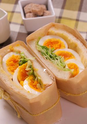 ごろっとゆで卵のボリューム☆たまごサンド-レシピのメイン写真