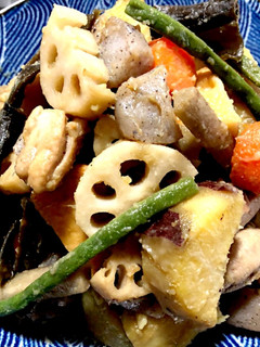 さつまいもと色々お煮物-レシピのメイン写真