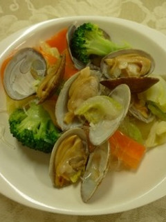 あさりと野菜の炒め物(透析食)-レシピのメイン写真