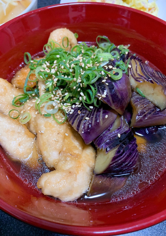 鶏むね肉と茄子の南蛮漬け-レシピのメイン写真