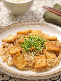 簡単おかず♪えのきと厚揚げの味噌バター-レシピのメイン写真