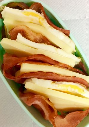 ベーコン、チーズ、卵のミルフィーユ-レシピのメイン写真