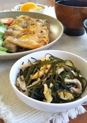 アスリート食★ボイル刻み昆布と豚肉の炒煮-レシピのメイン写真