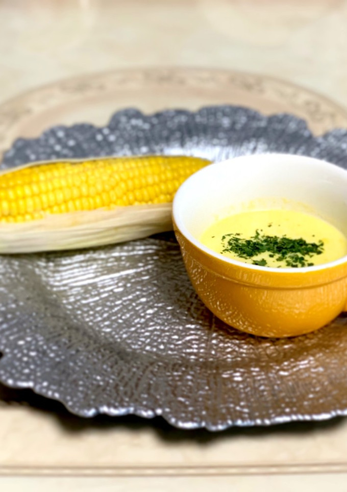 丸ごと！とうもろこしのクリーミースープ-レシピのメイン写真