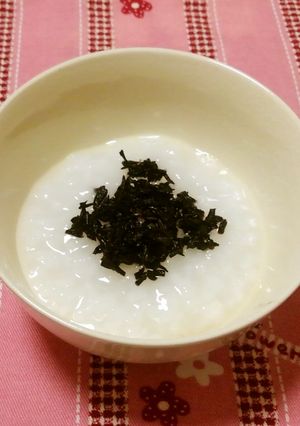 【離乳食後期】ひじきのおかゆ-レシピのメイン写真