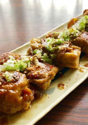 ふんわり♪厚揚げの豚肉巻き〜甘辛照り焼き-レシピのメイン写真