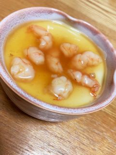 とろりんやわやわ☆海老あんかけ茶碗蒸し-レシピのメイン写真