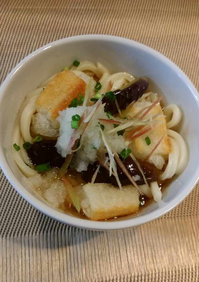 揚げ餅となすのおろしうどん-レシピのメイン写真
