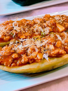 麻婆風肉味噌の茄子ステーキ-レシピのメイン写真