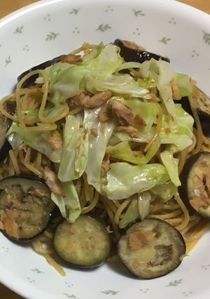 キャベツとナスの和風パスタ-レシピのメイン写真