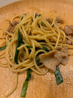 ニラと豚バラの和風パスタ-レシピのメイン写真